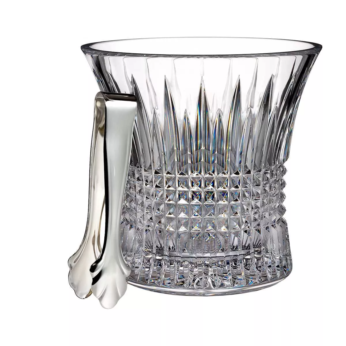 Ведро для охлаждения вина с щипцами Waterford Lismore Diamond, высота 19 см (165642) - Фото nav 1