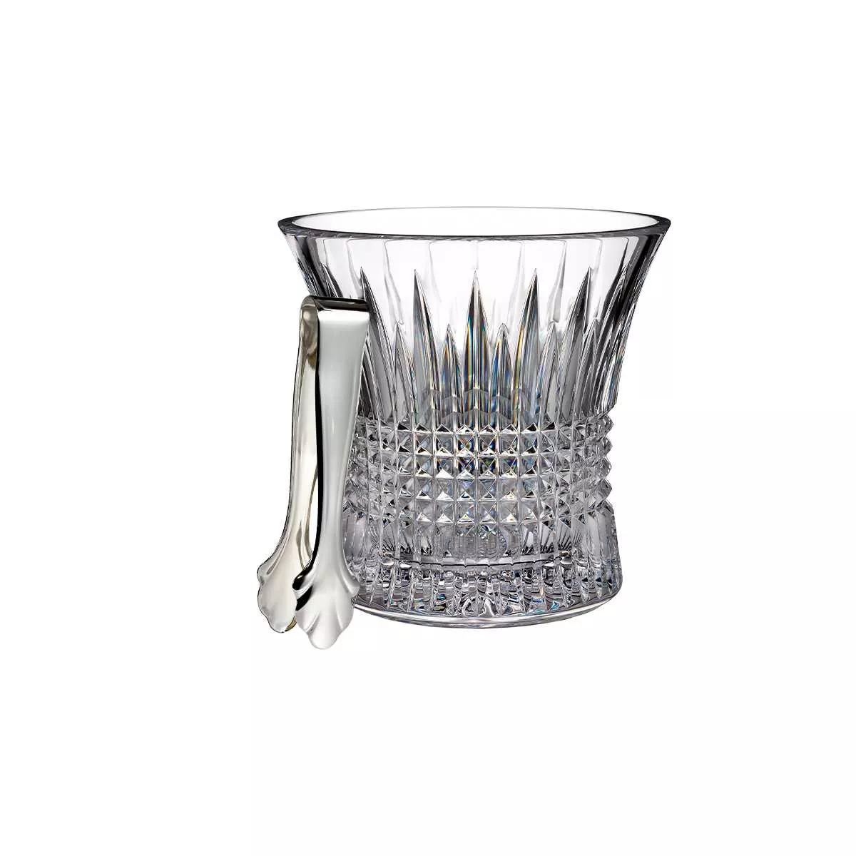 Ведро для охлаждения вина с щипцами Waterford Lismore Diamond, высота 19 см (165642) - Фото nav 2