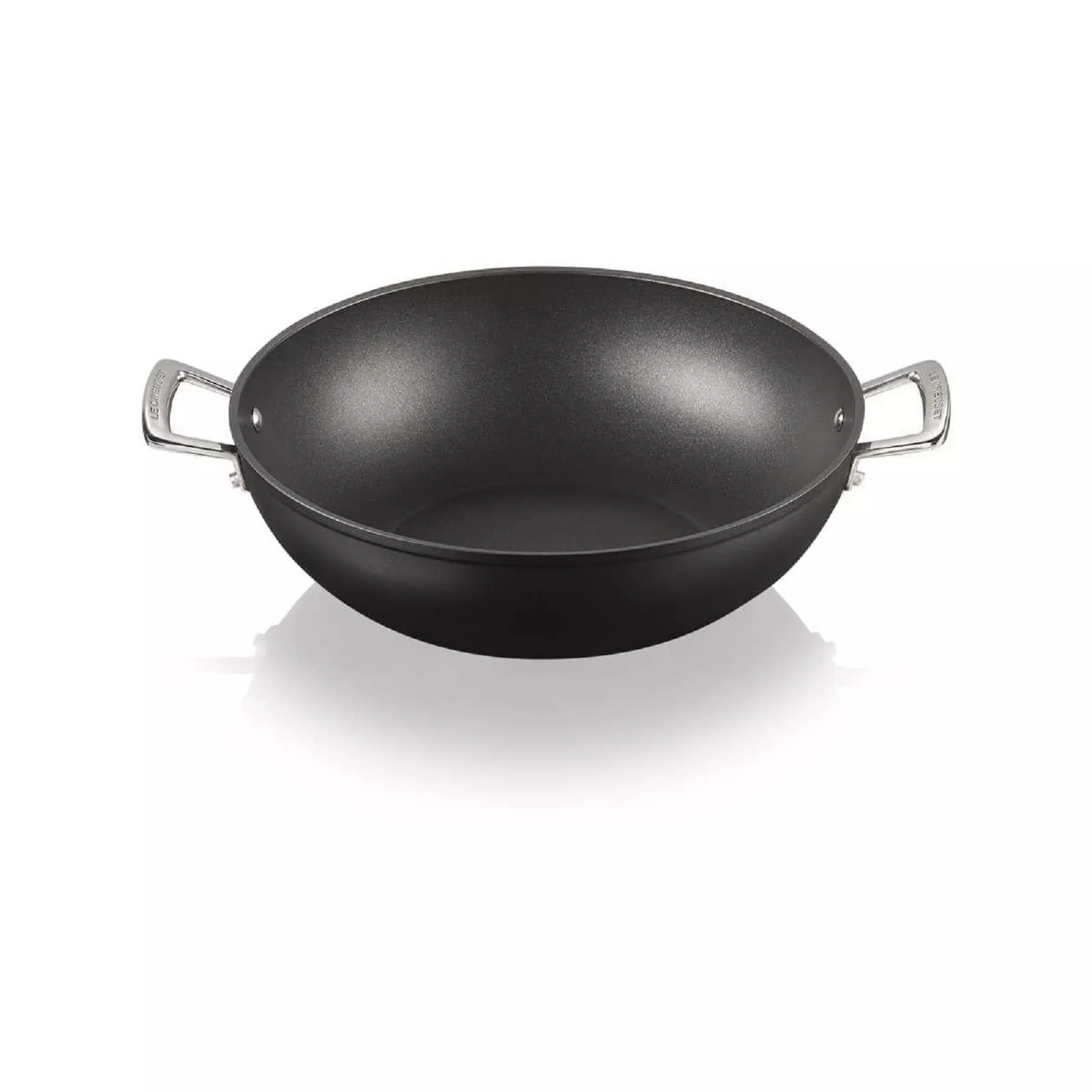 Вок антипригарный Le Creuset Tns & Cast Alu Black, диаметр 32 см (51105320010502) - Фото nav 1